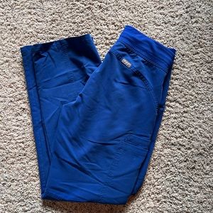 Figs Winning Blue Cargo Scrub Pants